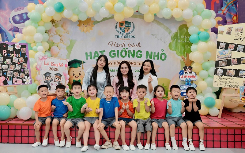 Trường mầm non Tiny Seeds khép lại năm học với nhiều dấu ấn đẹp